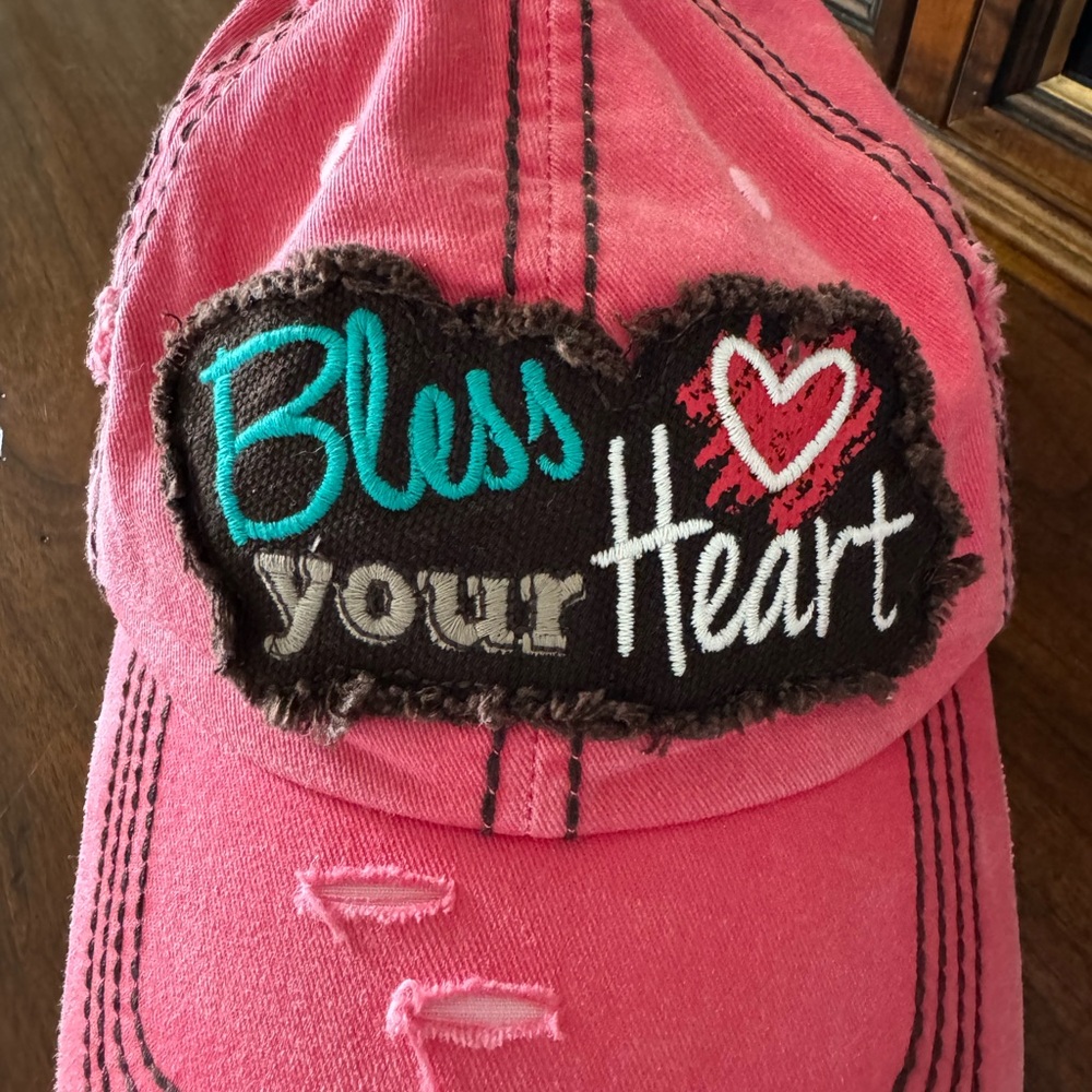 NWOT Kebethos Vinrage “Bless Your Heart” Hat/Cap - Picture 2 of 7